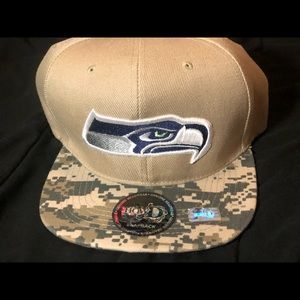 Seahawks camouflage SnapBack hat from How’D